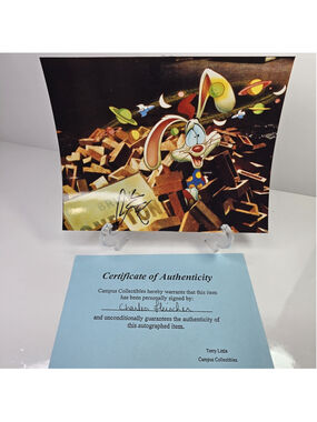 Charles Fleischer Signed Roger Rabbit 8x10 Photo Who Framed Roger Rabbit COA